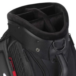 Titleist Jet Black Midsize Staff Golf Cart Bag -Golf Sale Store 2020jetblackmidsizestaffcartbagblackred3