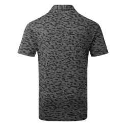Adidas Go-To Camo Print Golf Polo Shirt -Golf Sale Store Adidas AW22 Go To Camo Print Polo Shirt HF9039 SHADI675 Black Grey Six Back