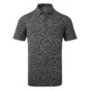 Adidas Go-To Camo Print Golf Polo Shirt 1 Adidas Go-To Camo Print Golf Polo Shirt -Golf Sale Store Adidas AW22 Go To Camo Print Polo Shirt HF9039 SHADI675 Black Grey Six Front