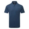 Adidas Texture Stripe Golf Polo Shirt -Golf Sale Store Adidas AW22 Texture Stripe Polo Shirt HM8261 SHADI686 Collegiate Navy Crew Navy Front