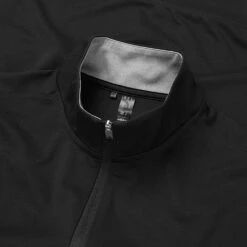 Golf Sale Store -Golf Sale Store Adidas Elevated 1 4 Zip Golf Vest Black IB4542 Detail