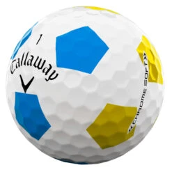 Callaway Chrome Soft Truvis Golf Balls -Golf Sale Store Callaway 2022 Chrome Soft Truvis Golf Balls White Blue Yellow 3