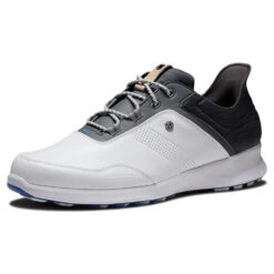 FootJoy FJ Stratos 50072 Golf Shoes -Golf Sale Store FootJoy FJ Stratos 50072 Golf Shoes White Black Forged Iron Blanc de Blanc 5