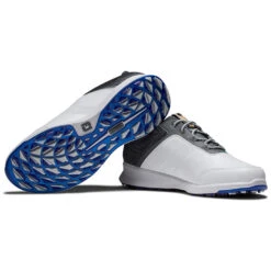FootJoy FJ Stratos 50072 Golf Shoes -Golf Sale Store FootJoy FJ Stratos 50072 Golf Shoes White Black Forged Iron Blanc de Blanc 6