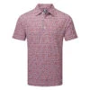 FootJoy Confetti Print Pique Golf Polo Shirt