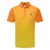 J.Lindeberg Lowell Golf Polo Shirt 2 J.Lindeberg Lowell Golf Polo Shirt -Golf Sale Store J.Lindeberg SS23 Lowell Slim Fit Polo GMJT07524 I068 SHLIN192 Russet OrangeBlazing Yellow Front