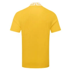 J.Lindeberg Tyson Golf Polo Shirt -Golf Sale Store J.Lindeberg SS23 Tyson Regular Fit Polo GMJT07647 I040 SHLIN187 CitrusWhite Back