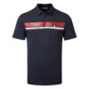 J.Lindeberg Clark Golf Polo Shirt 1 J.Lindeberg Clark Golf Polo Shirt -Golf Sale Store J.Lindeberg GMJT07883 6855 M Clark Reg Fit Polo SHLIN155 UK SMU JL Navy Front