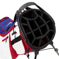 Nike Air Hybrid 2 Golf Stand Bag -Golf Sale Store Nike Air Hybrid 2 Stand Bag DR5132 679 Gym Red Dee Royal Silver 3