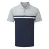 Nike Dry Victory Colourblock Golf Polo Shirt 2 Nike Dry Victory Colourblock Golf Polo Shirt -Golf Sale Store Nike SS22 Dry Victory Colourblock Golf Polo Shirt DH0845 077 M Smoke Grey Obsidian White Front