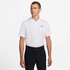 Nike Dry Victory Blade Golf Polo Shirt -Golf Sale Store Nike SS22 Dry Victory Blade Polo Shirt DH0838 100 Code SHNIK772 White Black model 1