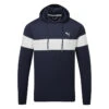 Puma MATTR Colour Block Golf Hoodie -Golf Sale Store Puma SS23 Mattr Colourblock Hoodie 620252 02 SWPUM280 Navy Blazer Bright White Front