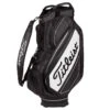 Titleist Jet Black Premium StaDry Golf Cart Bag -Golf Sale Store Titleist 2022 Tour Series Premium StaDry Cart Bag Black White 1
