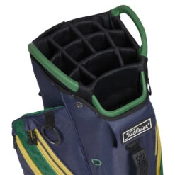 Titleist Cart 14 Shamrock Golf Cart Bag -Golf Sale Store Titleist 2023 Cart 14 Shamrock Golf Cart Navy Green Gold 4