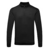 Under Armour Fleece 1/4 Zip Golf Sweater -Golf Sale Store Under Armour AW22 1 4 Zip Sweater 1373358 001 SWUND171 XL Black Black Front