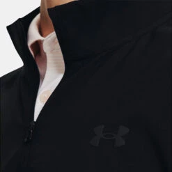 Under Armour Storm Windstrike 1/2 Zip Golf Wind Top 12 Under Armour Storm Windstrike 1/2 Zip Golf Wind Top -Golf Sale Store Under Armour AW22 Storm Windstrike 1 2 Zip Wind Top 1370156 001 WTUND084 S Black Jet Gray Model 2
