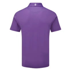 FootJoy Stretch Pique Solid Golf Polo Shirt -Golf Sale Store footjoy pique ss shirt ath 91820 purple back